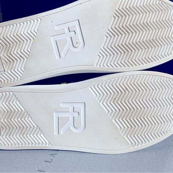 Ralph Lauren Spring 2022 Collection Blue Multi Ikat Print Simra Low Top Sneaker - Picture 9 of 16